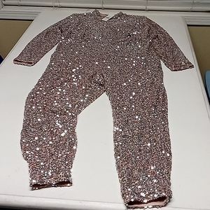 Fashion to figure Sequin Jumpsuit, Gold Sequinin .